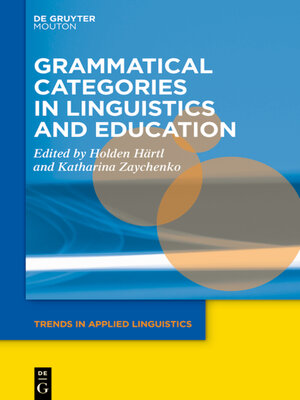 cover image of Grammatical Categories in Linguistics and Education